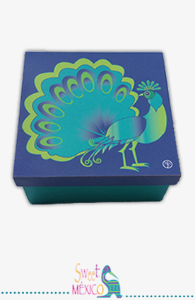 "Pavo real" (cuadrado)