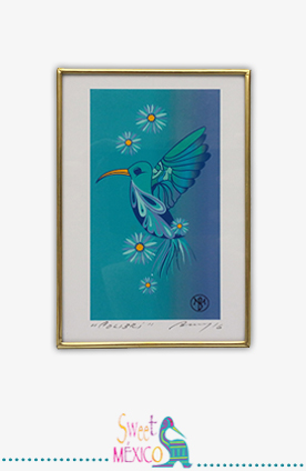 Cuadro "Colibr&iacute;" (rectangular)