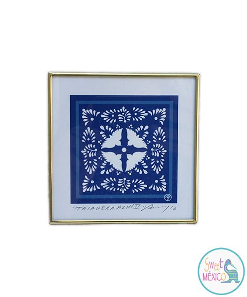 Cuadro "Talavera" azul