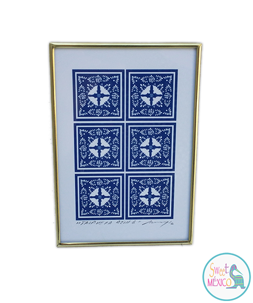 Cuadro "Talavera" azul firma (6)