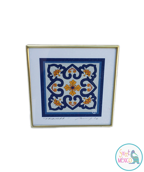 Cuadro "Talavera" bco-amarillo