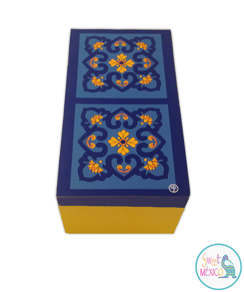 "Talavera" azul-amarillo (2)