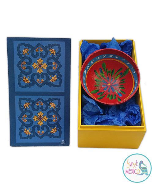 "Talavera" azul-amarillo (2) con J&iacute;cara
