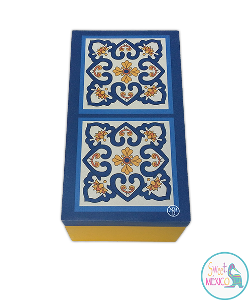 "Talavera" blanco-amarillo (doble)