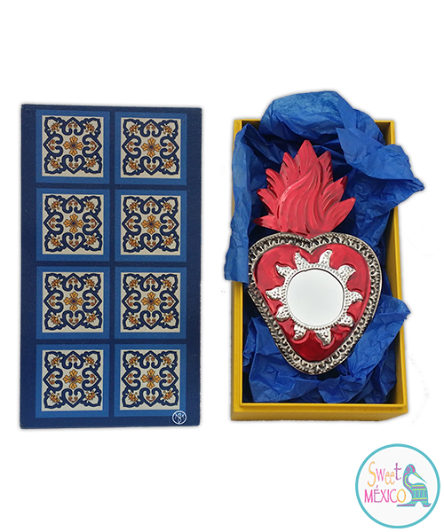 "Talavera" bco-amarillo (8) con Artesan&iacute;a en lat&oacute;n